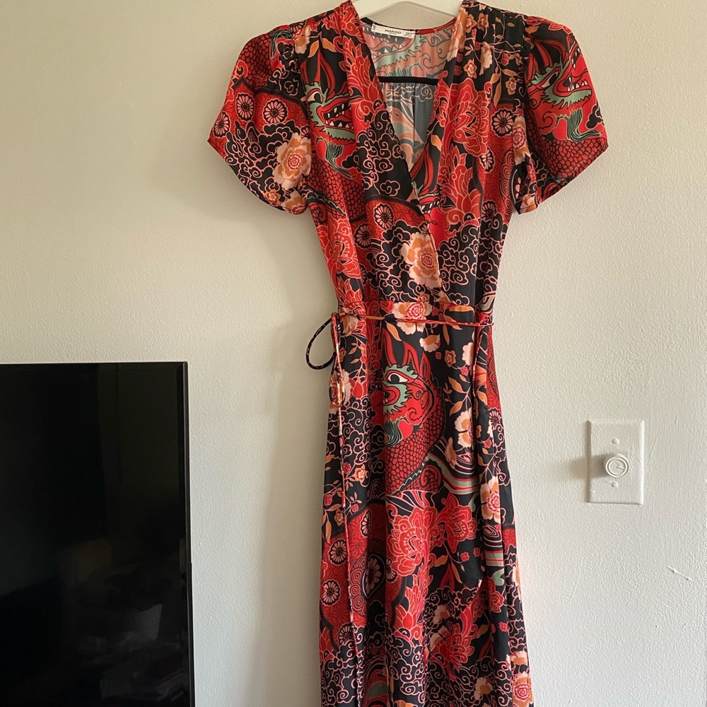 Midi boy sateen dress